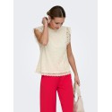 JDY Lotas Blonde Top - Cloud Dancer