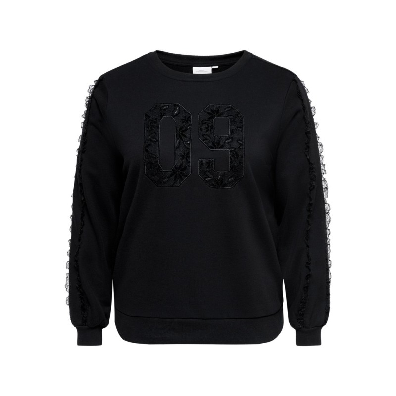 ONLY CARMAKOMA Beatrix Langærmet Sweatshirt - sort
