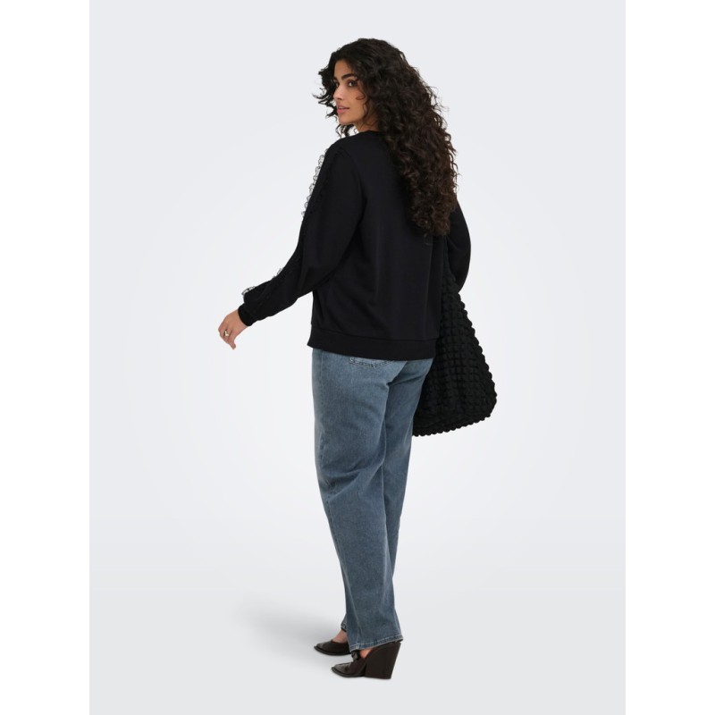 ONLY CARMAKOMA Beatrix Langærmet Sweatshirt - sort