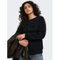 ONLY CARMAKOMA Beatrix Langærmet Sweatshirt - sort