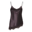 JDY Fifi Asym. Lace Top - Coffee Bean