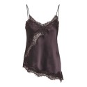 JDY Fifi Asym. Lace Top - Coffee Bean