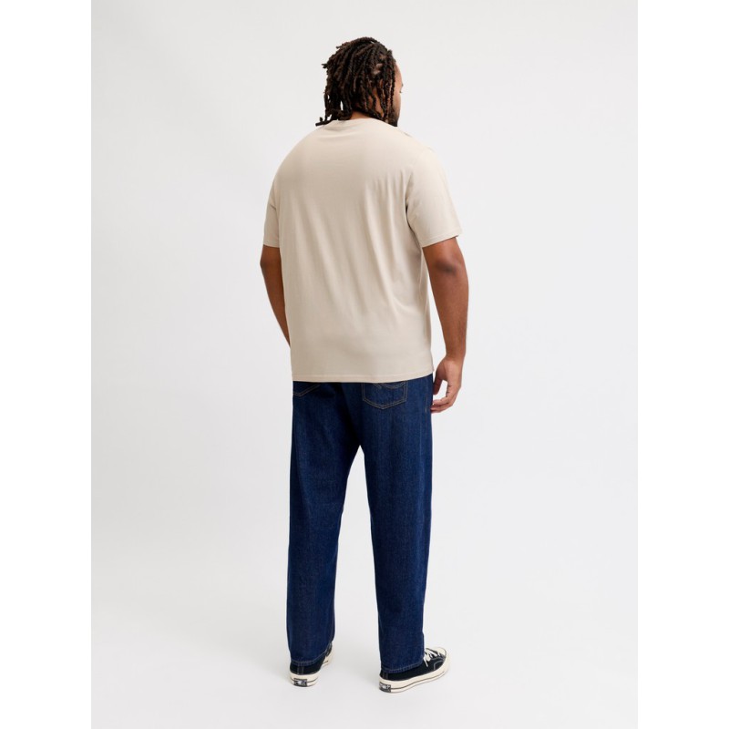 JACK & JONES PLUS Denver Logo T-shirt - Moonbeam