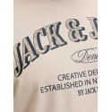 JACK & JONES PLUS Denver Logo T-shirt - Moonbeam