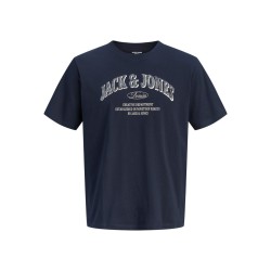 JACK & JONES PLUS Denver Logo T-shirt - Navy Blazer