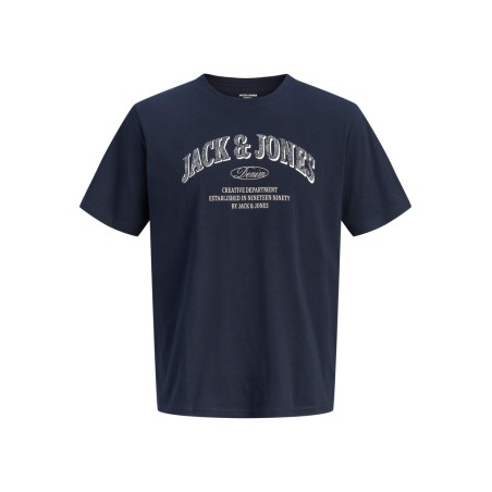 JACK & JONES PLUS Denver Logo T-shirt - Navy Blazer