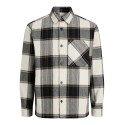 JACK & JONES Jackson ternet overshirt - Cloud Dancer