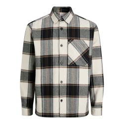 JACK & JONES Jackson ternet overshirt - Cloud Dancer
