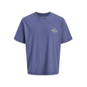 JACK & JONES JUNIOR Norrebro Typo T-shirt - Crown Blue