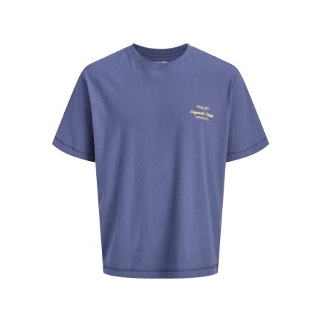 JACK & JONES JUNIOR Norrebro Typo T-shirt - Crown Blue
