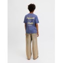 JACK & JONES JUNIOR Norrebro Typo T-shirt - Crown Blue