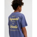 JACK & JONES JUNIOR Norrebro Typo T-shirt - Crown Blue