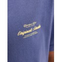 JACK & JONES JUNIOR Norrebro Typo T-shirt - Crown Blue