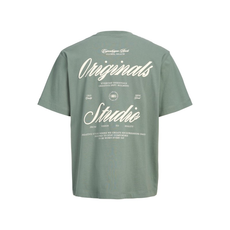 JACK & JONES JUNIOR Norrebro Typo T-shirt - Laurel Wreath