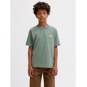 JACK & JONES JUNIOR Norrebro Typo T-shirt - Laurel Wreath