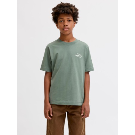 JACK & JONES JUNIOR Norrebro Typo T-shirt - Laurel Wreath