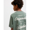 JACK & JONES JUNIOR Norrebro Typo T-shirt - Laurel Wreath