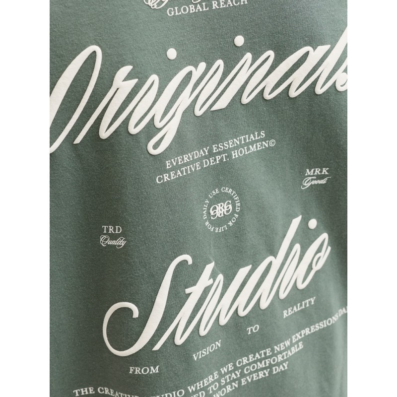 JACK & JONES JUNIOR Norrebro Typo T-shirt - Laurel Wreath