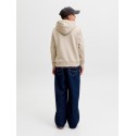 JACK & JONES JUNIOR Frederiksberg monogram sweat hoodie - Feather Gray