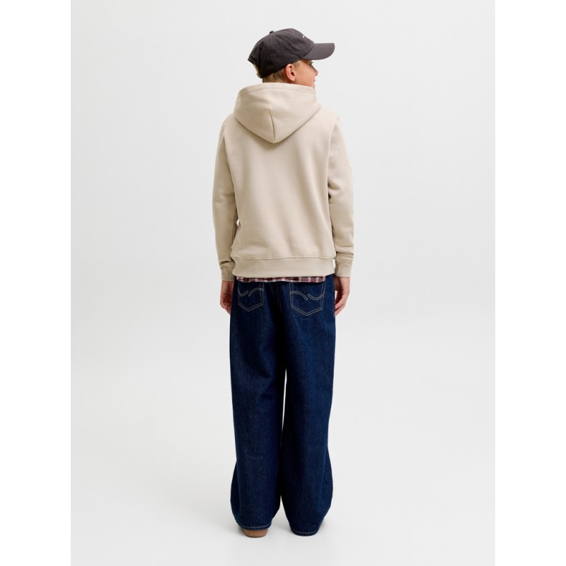 JACK & JONES JUNIOR Frederiksberg monogram sweat hoodie - Feather Gray