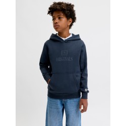 JACK & JONES JUNIOR Frederiksberg monogram sweat hoodie - Sky Captain
