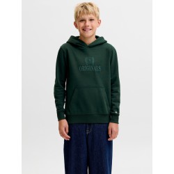 JACK & JONES Junior Frederiksberg monogram sweat hoodie - Pine Grove