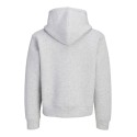 Jack & Jones Olegacy sweatshirt scuba zip hoodie - Light Grey Melange