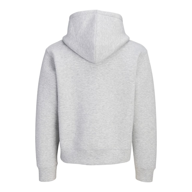 Jack & Jones Olegacy sweatshirt scuba zip hoodie - Light Grey Melange