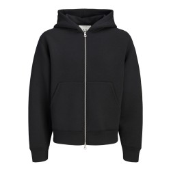 JACK & JONES Olegacy sweat scuba zip hoodie - Sort