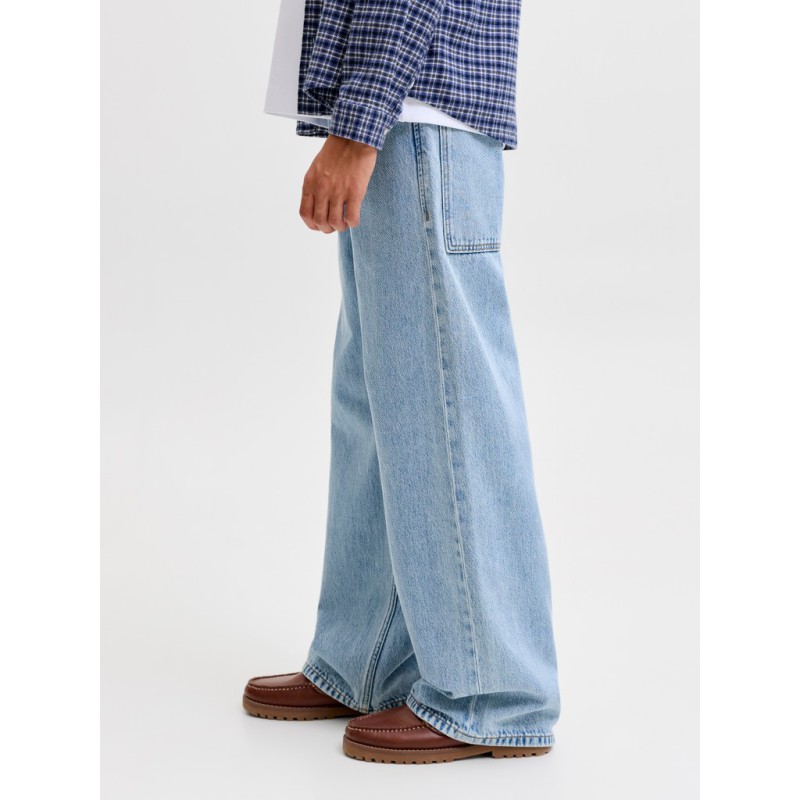 JACK & JONES JUNIOR Dave wide fit jeans - Light Blue Denim