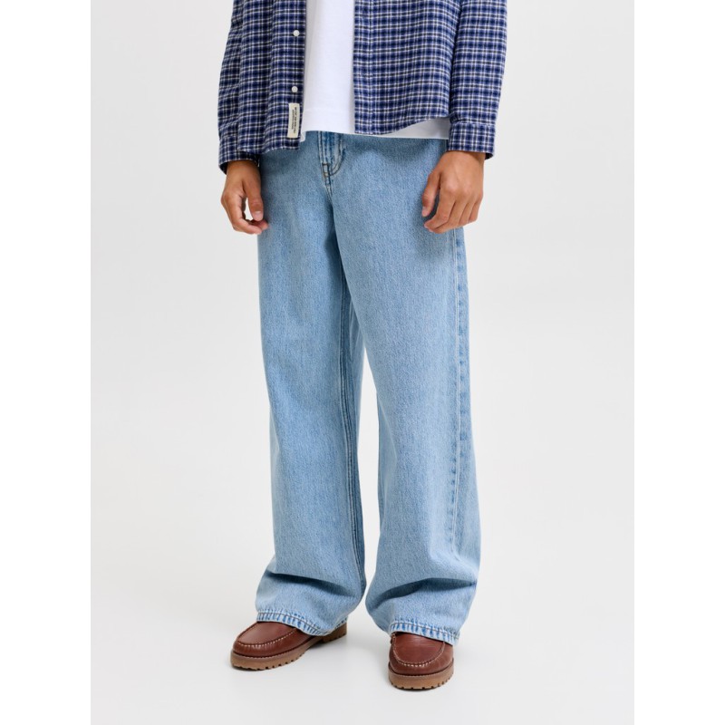 JACK & JONES JUNIOR Dave wide fit jeans - Light Blue Denim