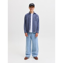 JACK & JONES JUNIOR Dave wide fit jeans - Light Blue Denim