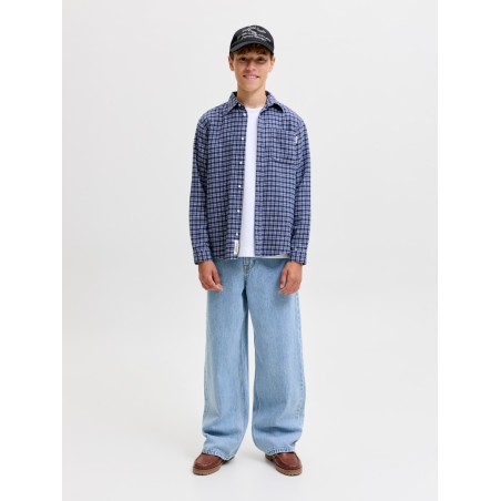 JACK & JONES JUNIOR Dave wide fit jeans - Light Blue Denim