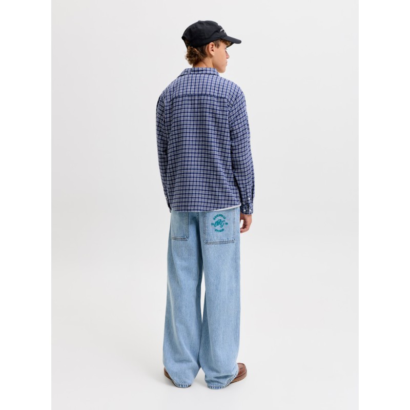 JACK & JONES JUNIOR Dave wide fit jeans - Light Blue Denim