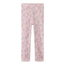 NAME IT MINI Wang uld leggings med hulmønster - Violet Ice