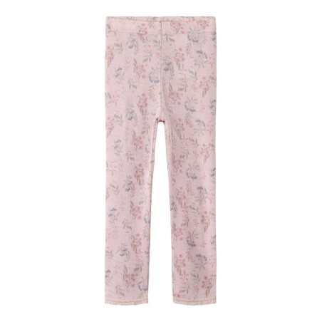 NAME IT MINI Wang uld leggings med hulmønster - Violet Ice