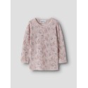 NAME IT MINI Wang uld top med hulmønster - Violet Ice