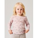 NAME IT MINI Wang uld top med hulmønster - Violet Ice
