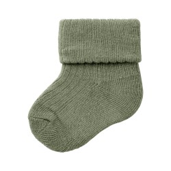 NAME IT BABY Nobbu rib strømper - Olive Night