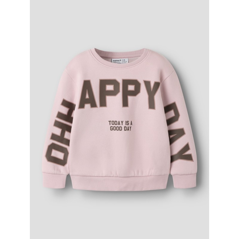 NAME IT MINI Linka langærmet sweatshirt - Violet Ice