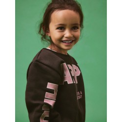 NAME IT MINI Linka langærmet sweatshirt - Chocolate Brown