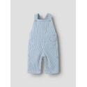 NAME IT BABY Nola loose fit overalls - White/ Moonlight Blue