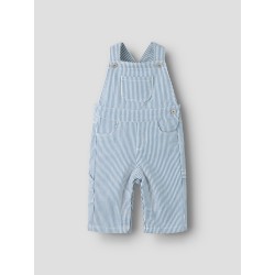 NAME IT BABY Nola loose fit overalls - White/ Moonlight Blue