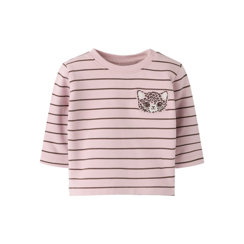 NAME IT BABY Lisa langærmet sweatshirt - Violet Ice