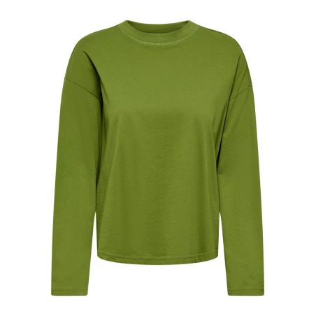 ONLY Happy langærmet T-shirt - Cardamon Seed