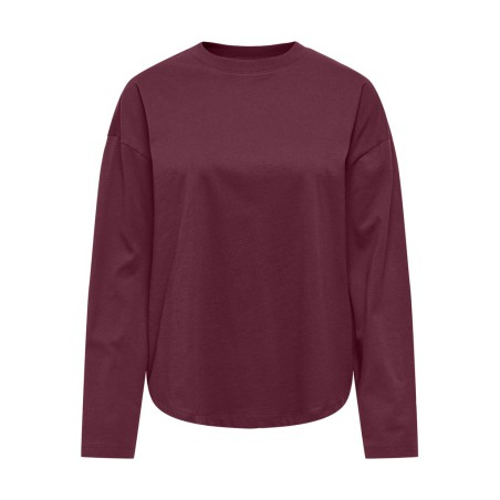 ONLY Happy langærmet T-shirt - Fig