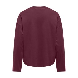 ONLY Happy langærmet T-shirt - Fig