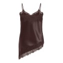 ONLY CARMAKOMA Indona satin blonde Top - Chocolate Torte