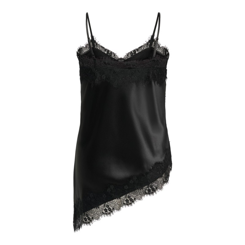ONLY CARMAKOMA Indona satin blonde Top - Sort