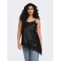 ONLY CARMAKOMA Indona satin blonde Top - Sort